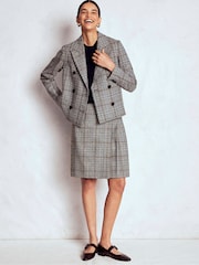 Boden Blue Helen Wool Kilt Skirt - Image 6 of 7