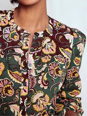 Boden Green Corrine Cotton Top - Image 2 of 5