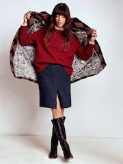 Boden Cecelia Textured Skirt - Imagem 1 de 5
