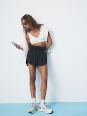 self. Black Running Shorts - Image 3 of 10