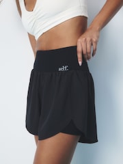 self. Black Running Shorts - Image 6 of 10