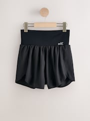 self. Black Running Shorts - Image 8 of 10