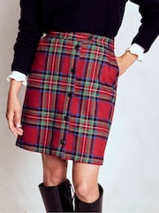 Boden Red Cecelia Wool Skirt - Image 2 of 5