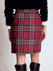 Boden Red Cecelia Wool Skirt - Image 3 of 5