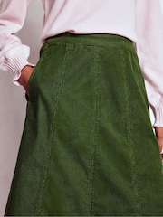 Boden Green Joy Cord Midi Skirt - Image 2 of 5