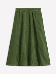 Boden Green Joy Cord Midi Skirt - Image 5 of 5
