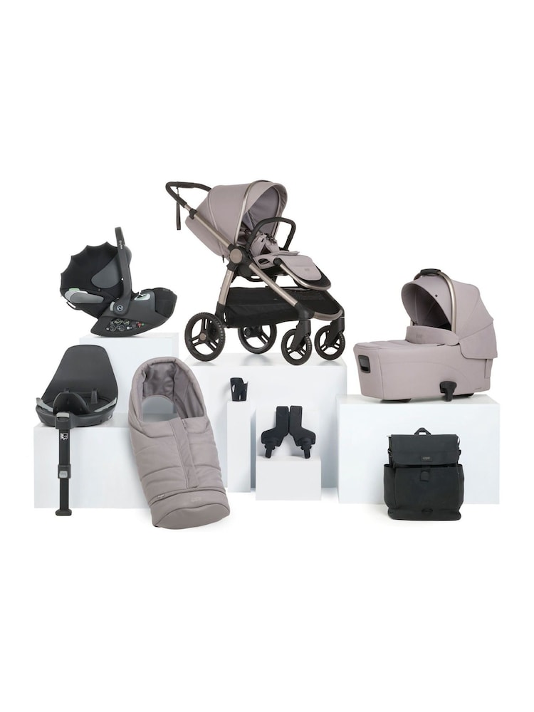 Mamas & Papas 8 Piece Moonstone Grey Ocarro Complete Nursery Travel Bundles - Image 1 of 12