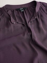 بنفسجي برقوقي - بلوزة ياقة سبعة بكم طويل - صورة 3 من 3