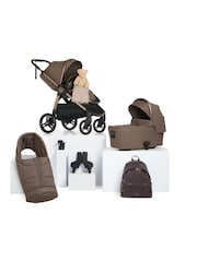 Mamas & Papas Set of 8 Crema Essentials Nursery Travel Bundle - Image 1 of 12