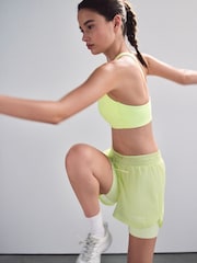 Yellow T-Back Medium Impact Sports Bra - Image 5 of 8