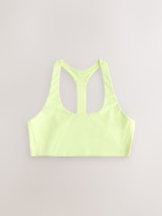 Yellow T-Back Medium Impact Sports Bra - Image 6 of 8
