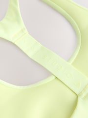 Yellow T-Back Medium Impact Sports Bra - Image 7 of 8