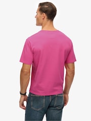 Superdry Pink Essentials Relaxed T-Shirt - Image 3 of 4