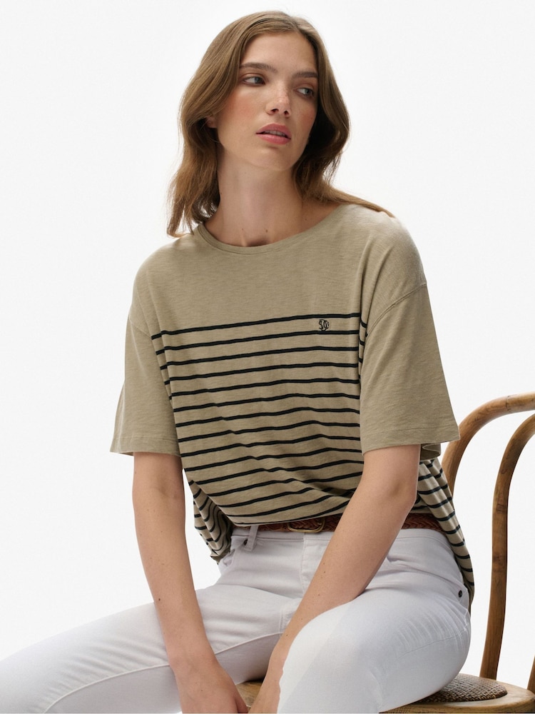 Superdry Nude Studios Dropped Shoulder T-Shirt - Image 1 of 5