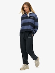 Superdry Blue Athletic Essential Boyfriend Joggers - Image 1 of 5