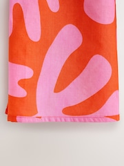 Pink/Orange Abstract Print Lightweight Scarf - Image 2 of 3