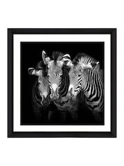Brookpace Lascelles Black White Hand made in UK Shades of Grey Wall Art in Stylish Gloss Finish Studio Frame  61 X 61Cm - Image 2 of 4
