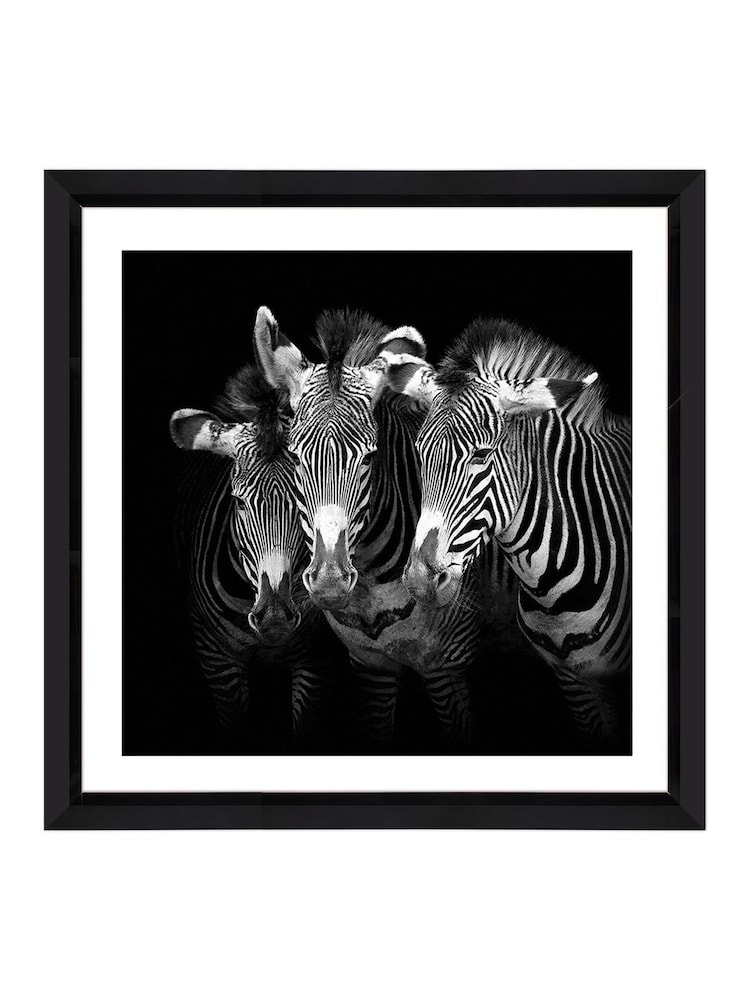 Brookpace Lascelles Black White Hand made in UK Shades of Grey Wall Art in Stylish Gloss Finish Studio Frame  61 X 61Cm - Image 2 of 4