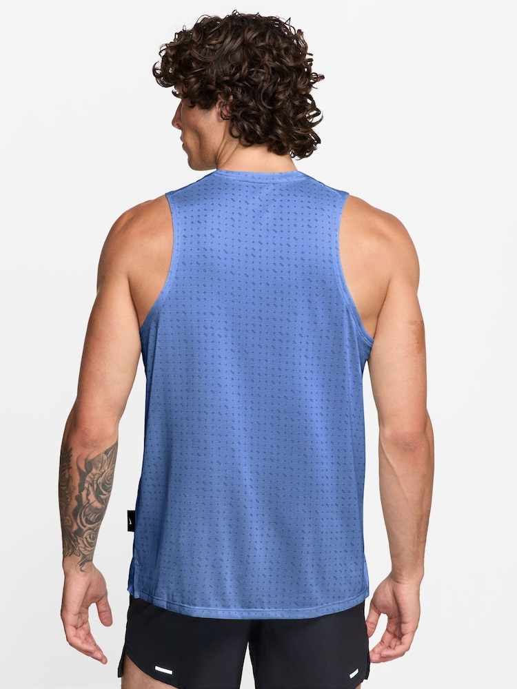 Nike Royal Pulse Blue Miler Breathe Dri-FIT Running Vest - Image 2 of 3