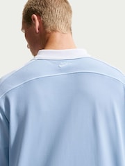 Nike Hydrogen Blue Sportswear Club Short Sleeve Polo Shirt - Image 5 of 5