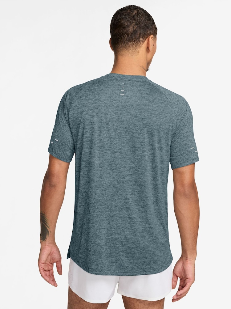 Nike Mineral Slate Dri-FIT Stride Running T-Shirt - Image 2 of 3