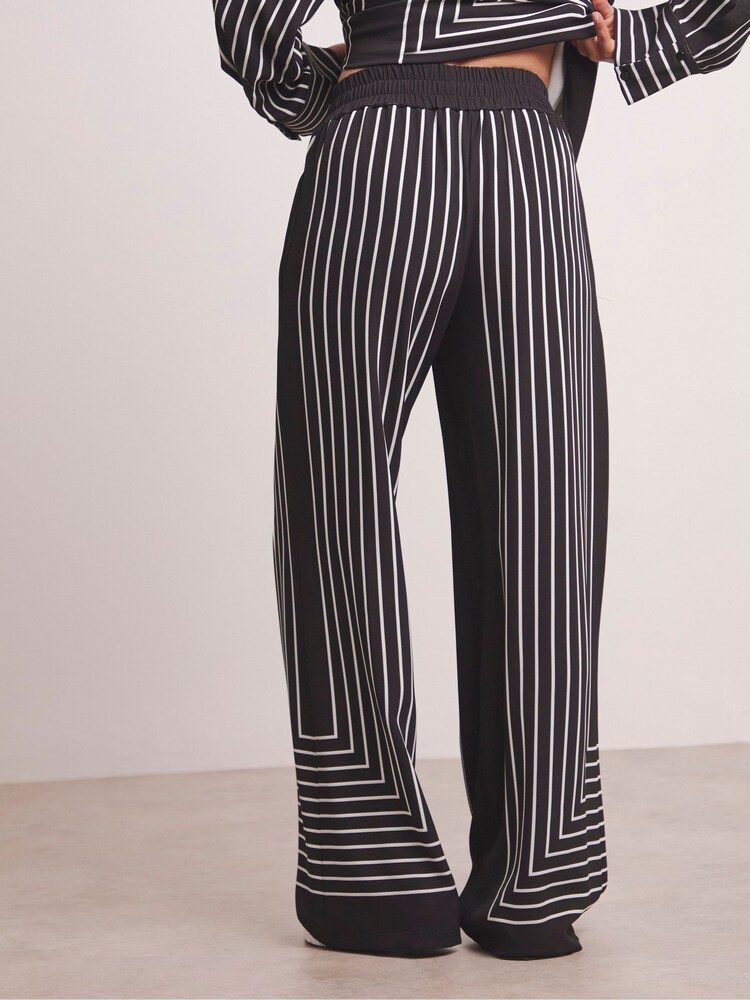 JD Williams Black Anthology By JD Williams Premium Stripe Print Trouser - Image 2 of 6 JD Williams Black Anthology By JD Williams Premium Stripe Print Trouser - Image 2 of 6
