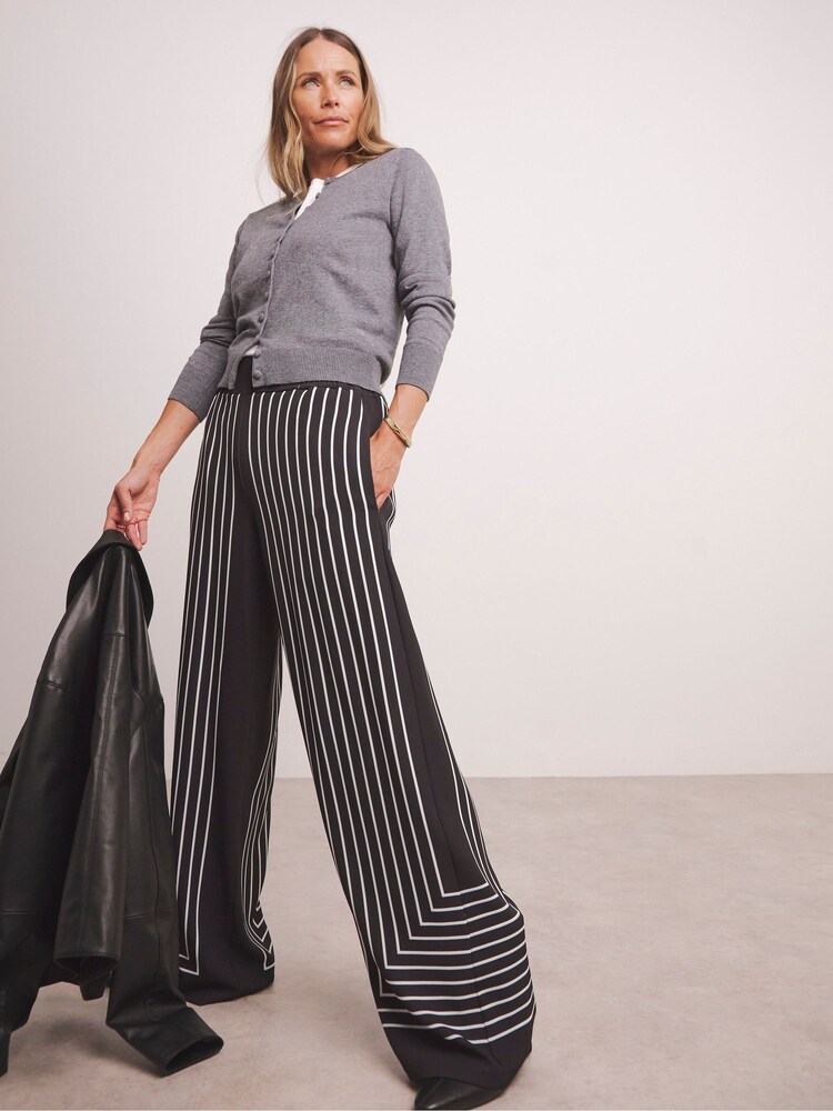 JD Williams Black Anthology By JD Williams Premium Stripe Print Trouser - Image 6 of 6 JD Williams Black Anthology By JD Williams Premium Stripe Print Trouser - Image 6 of 6