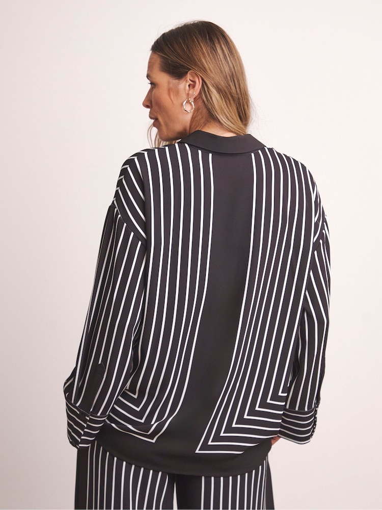 JD Williams Black Anthology By JD Williams Premium Stripe Shirt - Image 2 of 5 JD Williams Black Anthology By JD Williams Premium Stripe Shirt - Image 2 of 5