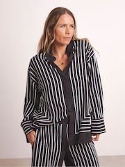 JD Williams Black Anthology By JD Williams Premium Stripe Shirt - Image 4 of 5