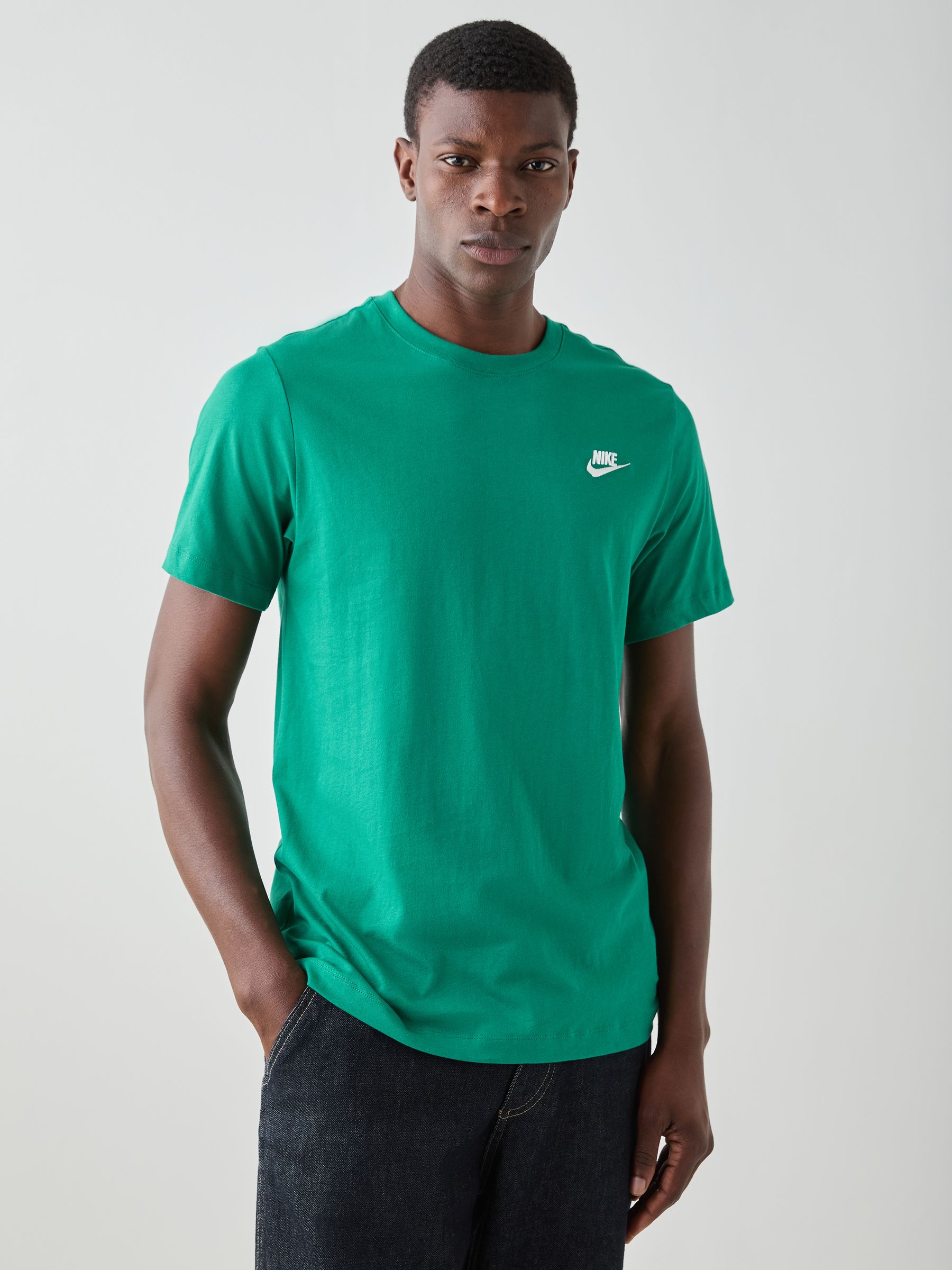 Buy Nike Malachite Green Short Sleeve Club T-Shirt from the Next