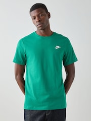 Nike Malachite Green Short Sleeve Club T-Shirt - Image 10 of 19