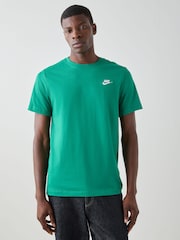 Nike Malachite Green Short Sleeve Club T-Shirt - Image 12 of 19