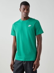 Nike Malachite Green Short Sleeve Club T-Shirt - Image 15 of 19