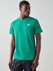 Nike Malachite Green Short Sleeve Club T-Shirt - Image 16 of 19