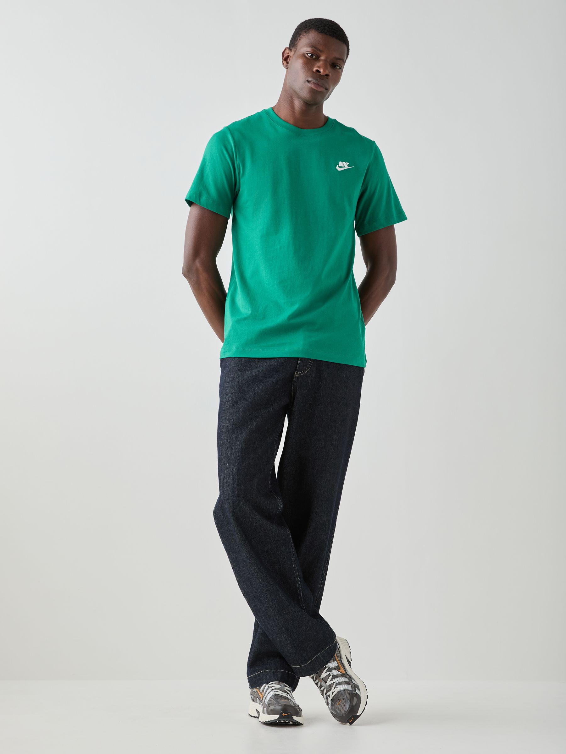 Buy Nike Malachite Green Short Sleeve Club T-Shirt from the Next
