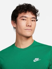 Nike Malachite Green Short Sleeve Club T-Shirt - Image 4 of 5