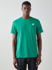 Nike Malachite Green Short Sleeve Club T-Shirt - Image 7 of 19
