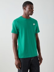 Nike Malachite Green Short Sleeve Club T-Shirt - Image 8 of 19