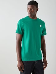 Nike Malachite Green Short Sleeve Club T-Shirt - Image 9 of 19
