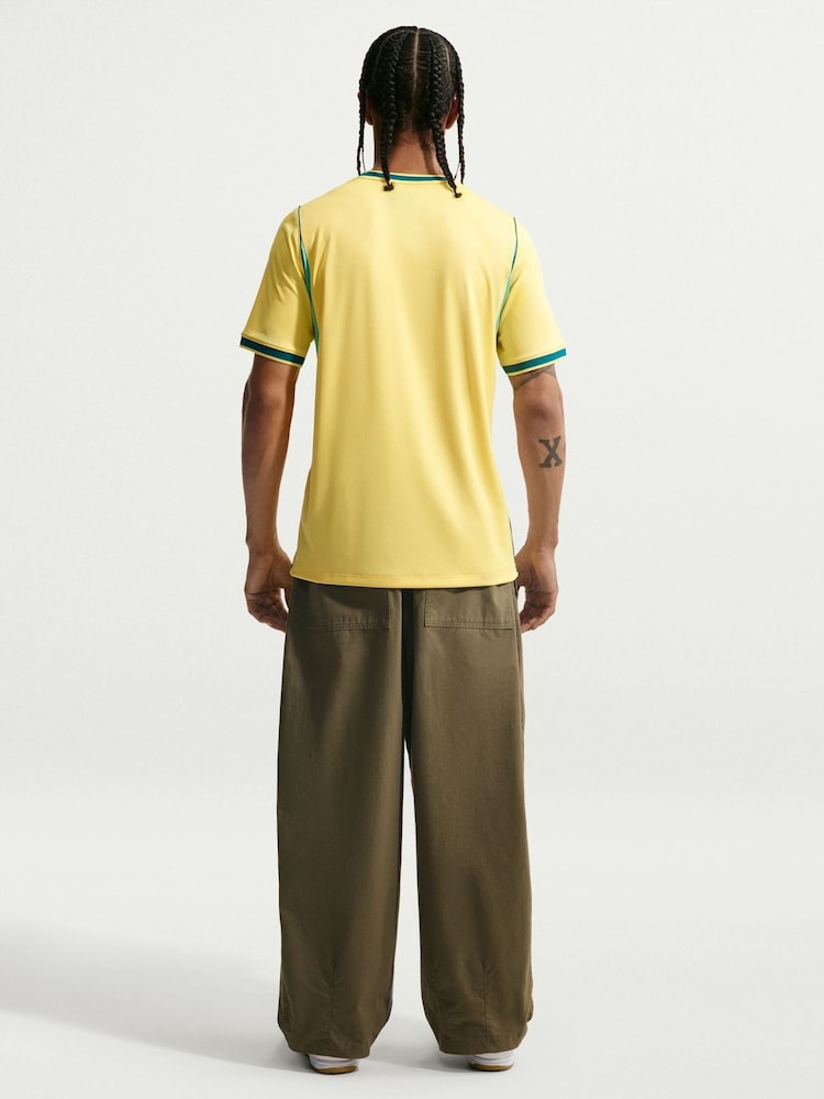 Nike Yellow Brazil 2026 Stadium Football Shirt - Image 2 of 8