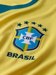 Nike Yellow Brazil 2026 Stadium Football Shirt - Image 8 of 8