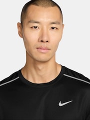 Nike Black Miler Dri-FIT UV Long Sleeve Running T-Shirt - Image 3 of 3