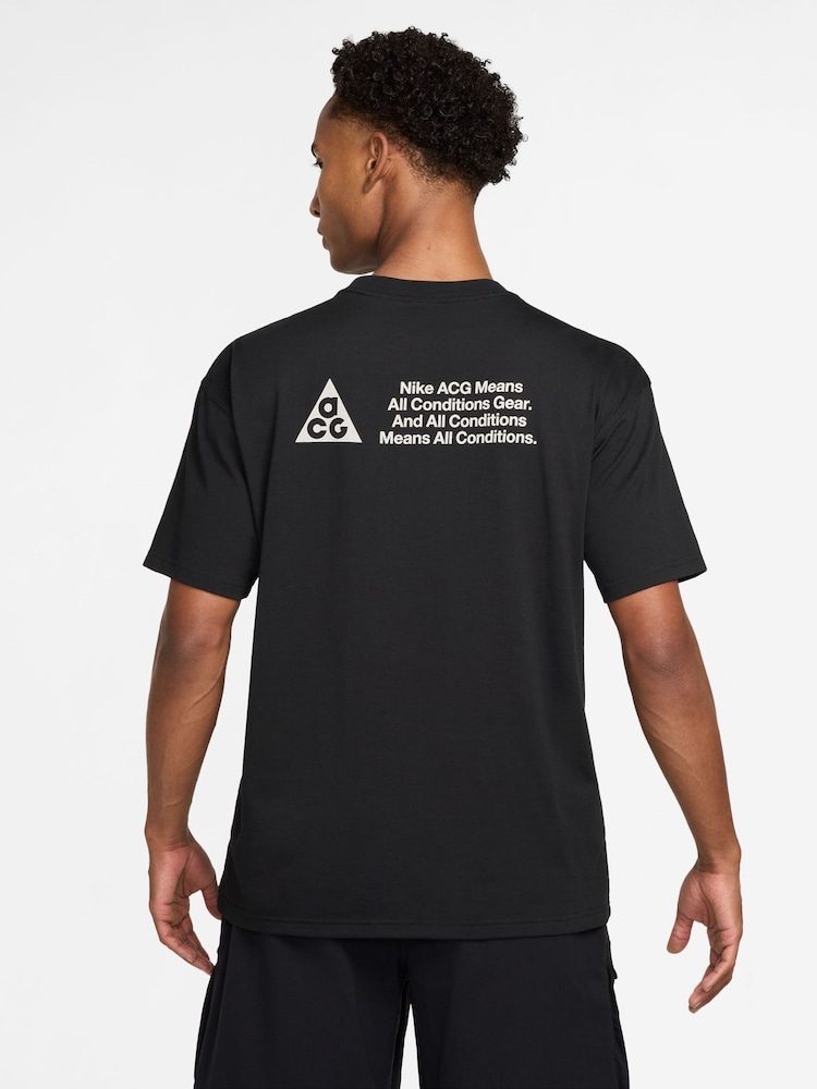 Nike Black Dri-FIT ACG Back Graphic T-Shirt - Image 2 of 3