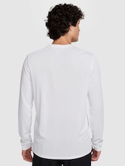 Nike White Miler Dri-FIT UV Long Sleeve Running T-Shirt - Image 2 of 3