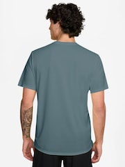 Nike Mineral Slate Miler Dri-FIT UV Running T-Shirt - Image 2 of 3