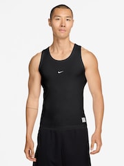 Nike Black Athletic Club Dri-FIT Ribbed Training Tank Top - Image 1 of 3