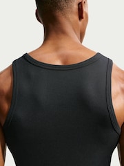 Nike Black Athletic Club Dri-FIT Ribbed Training Tank Top - Image 4 of 5
