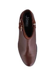 Jones Bootmaker Brown Sarina Heeled Ankle Boots - Image 4 of 5