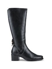 Jones Bootmaker Black Ladies Long Boots Smart - Image 1 of 5