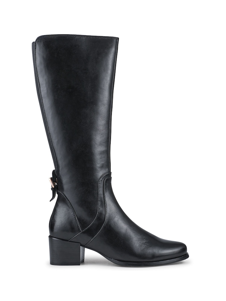 Jones Bootmaker Black Ladies Long Boots Smart - Image 1 of 5